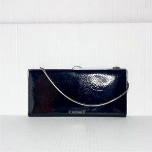 White House Black Market Patent Leather Evening Bag